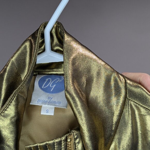 DG2 by Diane Gilman Vest with Belt Gold Size Small - Picture 3 of 3